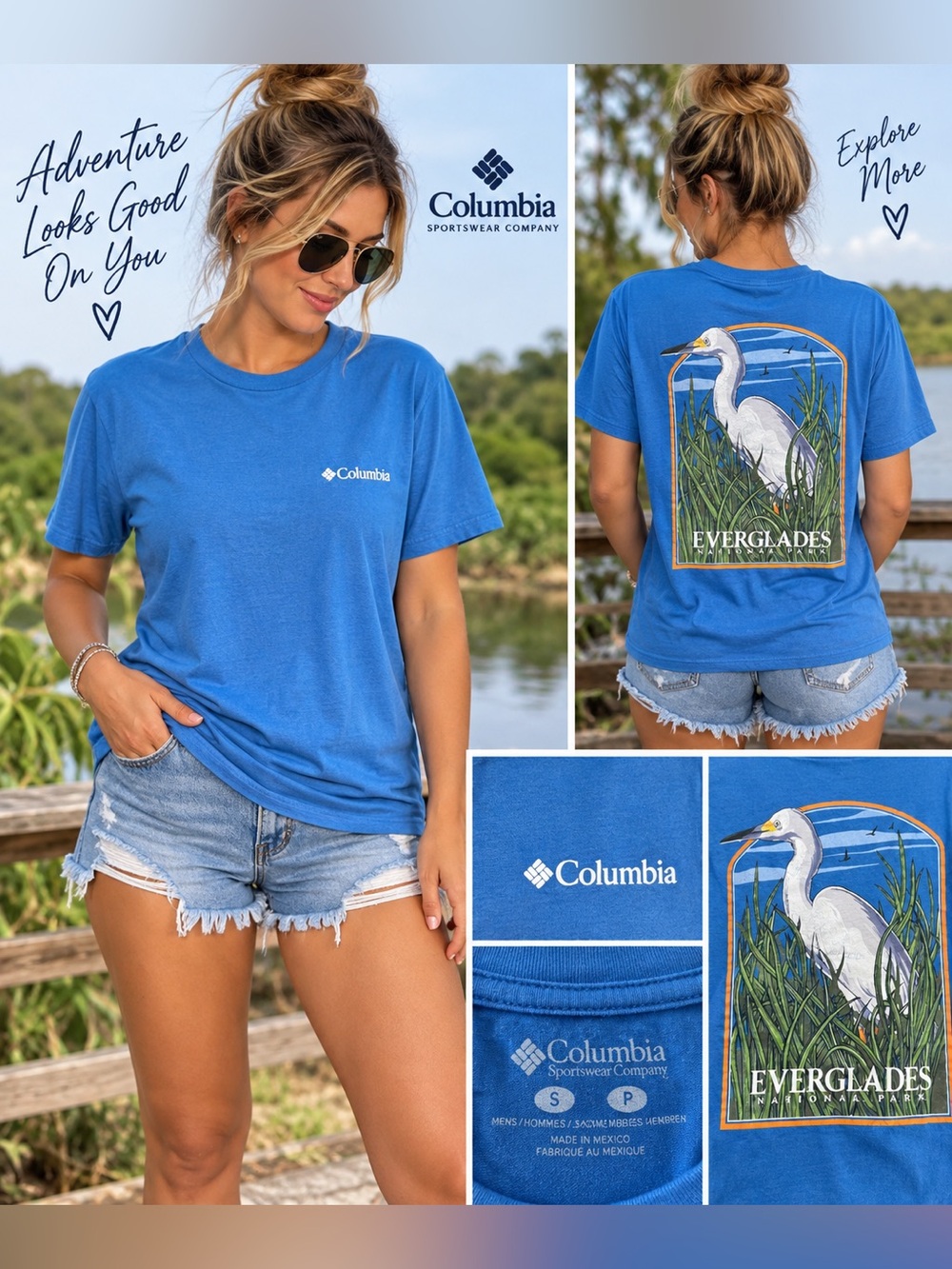 Columbia Women's Everglades Graphic Tee - Blue